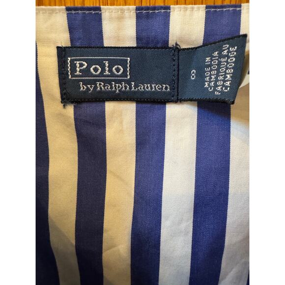 Polo Ralph Lauren AvIne Stripe Ruffle Cotton Midi Wrap Sundress (new) - Picture 5 of 7